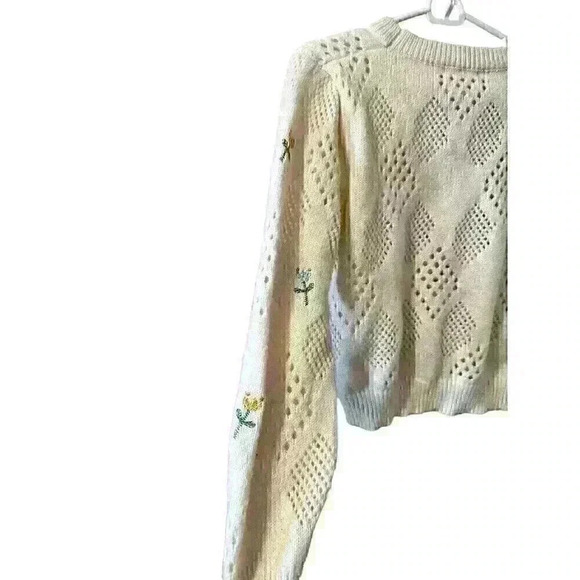 SHEIN Unity Women's Floral Embroidered Sweater - Picture 6 of 9